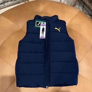 BNWT Boys Puma puffer vest size xs